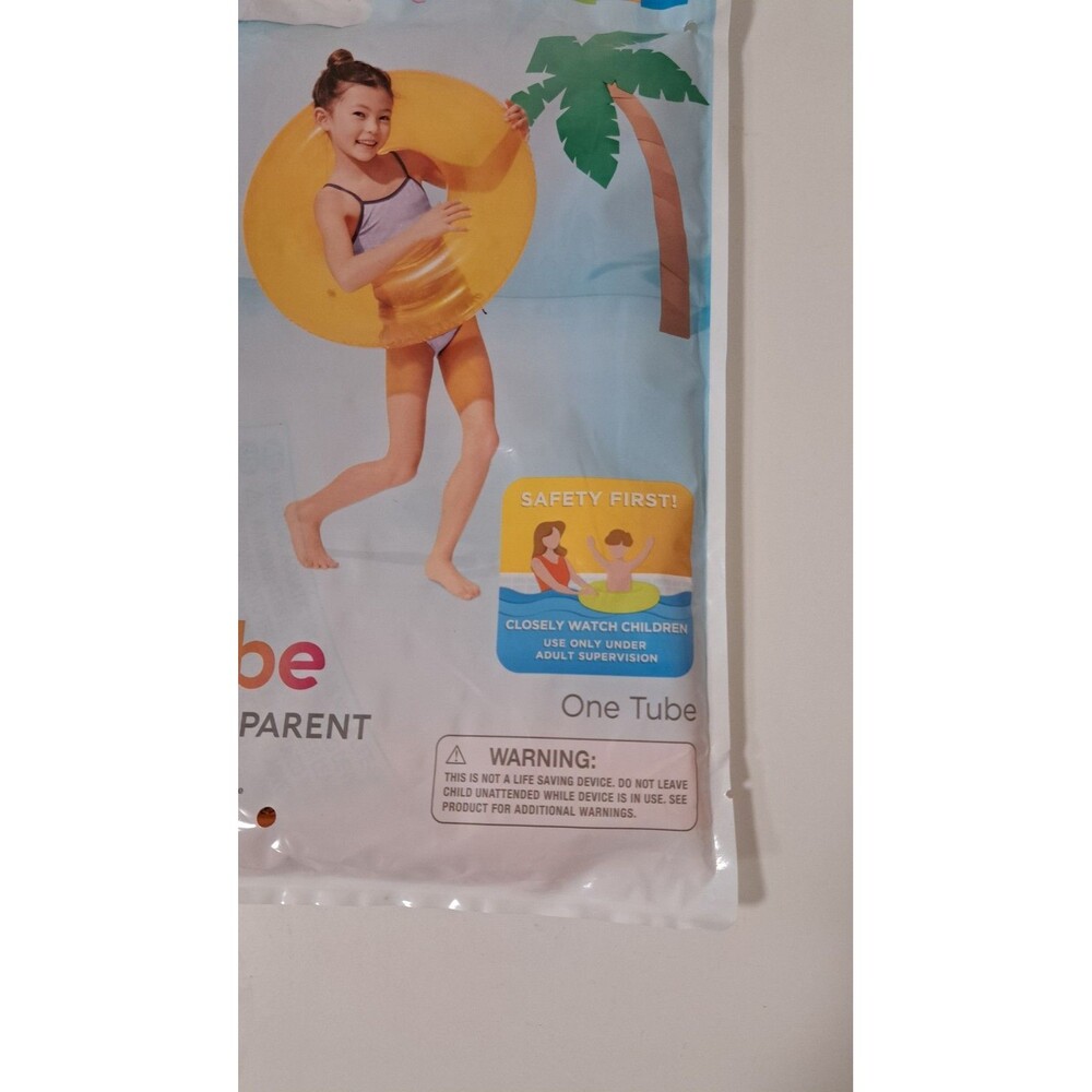 Transparent 30 In. Tube Pool Fun By Intex New In Original Packaging - Picture 2 of 3
